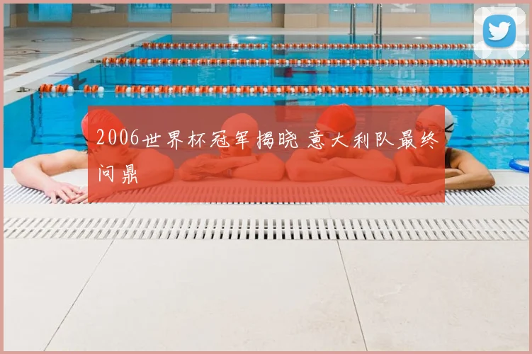2006世界杯冠军揭晓 意大利队最终问鼎