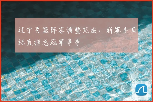 辽宁男篮阵容调整完成，新赛季目标直指总冠军争夺