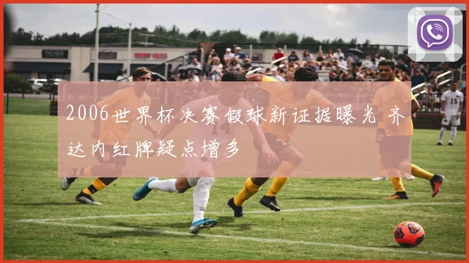2006世界杯决赛假球新证据曝光 齐达内红牌疑点增多